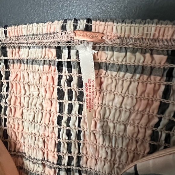 Free People Plaid Mini Dress - Beige and Black - Picture 6 of 9